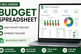 create budget spreadsheet debt payoff tracker expense tracker in sheets or excel
