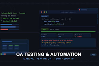 do manual and automated testing for your web application