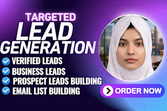 do prospect email list building and lead generation for you