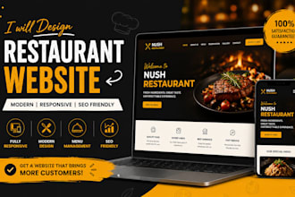 design restaurant and cafe website with delivery pickup booking system