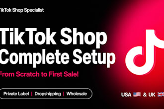 setup tiktok shop store from scratch for organic sales
