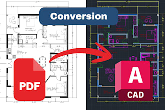 convert pdf, sketch or image to dwg autocad