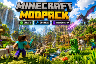 create, fix and optimize minecraft modpack paper, server setup, fabric to forge