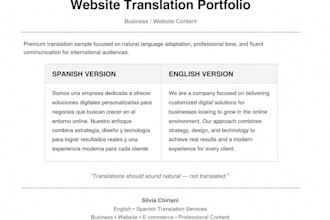 translate english to spanish professionally