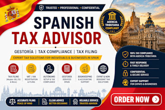 be your spanish tax advisor for gestoría tax compliance and filing