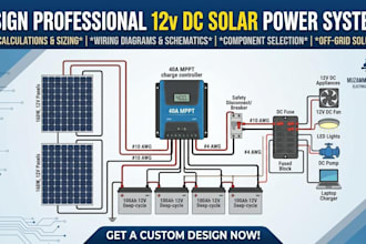 design professional 12v dc solar power systems