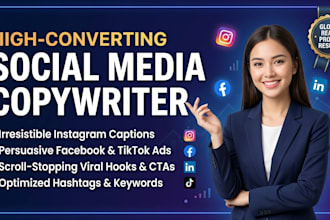write high converting ad copy and instagram captions for your brand