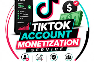 do tiktok account creation and monetization setup