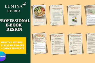 design a premium minimalist cookbook template for your brand