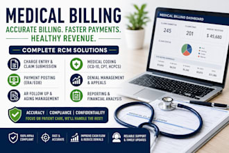 do medical billing, coding, ar follow up,and rcm services
