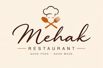 design modern restaurant and cafe logo