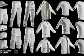 do second life clothing modeler uv mapping glb, clo3d marvellous designer