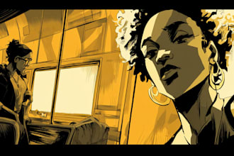 comic book illustration with comic book illustrator