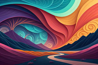 make colorful abstract art for home and office decor