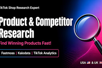 do tiktok shop product and competitor research for winning products