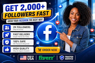 get you 2,000 real and targeted USA facebook followers
