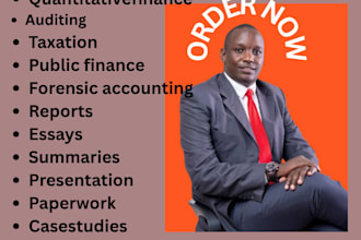 do auditing, quantitative finance, taxation and public finance