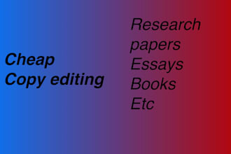 cheap copy editing for papers