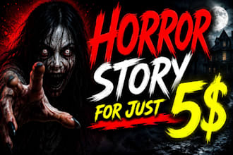 write horror story in english, horror story writing in english