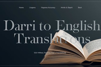 translate english to dari and dari to english professionally