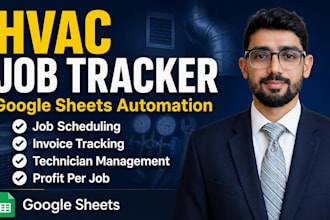 build a google sheets job tracker for hvac contractors