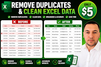 remove duplicates and clean excel data