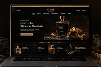 design perfume shopify store fragrance store cologne perfume website