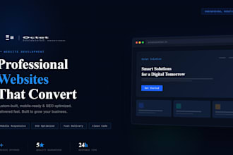 build a professional website or web application