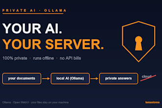 set up a private local llm with ollama on your server or pc