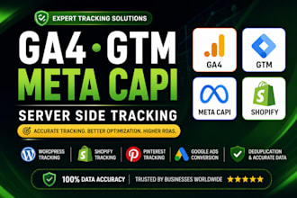 do expert conversion tracking, ga4, GTM and meta capi setup