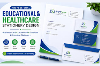 design professional letterhead, business letterhead design and envelope design