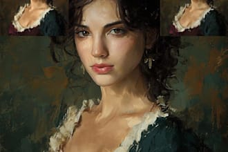 paint a real oil painting