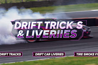 create assetto corsa drift tracks and custom drift car liveries