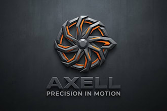 design a modern and powerful wheel logo for your brand