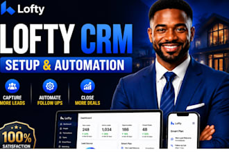 setup real estate lofty CRM, follow up boss, lofty website and automation