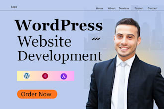 design a wordpress website for construction, plumbing, and more services