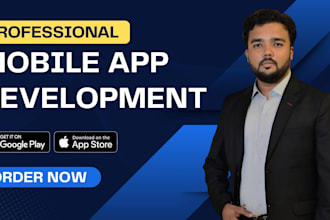develop a custom android and ios mobile app with backend