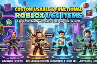 create custom functional roblox ugc items