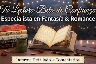 be your professional beta reader for fantasy and romance