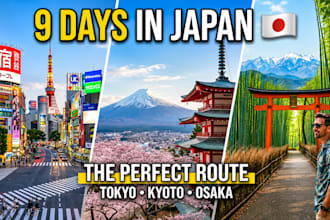 plan a travel itinerary for your trip to japan