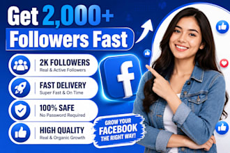 provide 2,000 real USA facebook page followers and likes