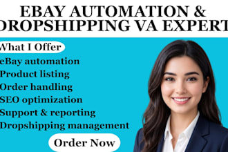 ebay store automation product upload dropshipping  VA expert