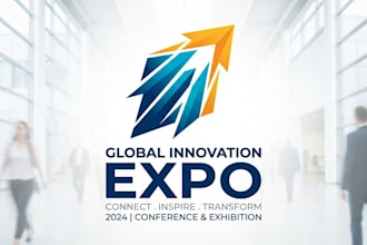 design a modern and professional expo logo for your event or brand