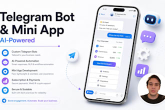 develop an ai powered telegram bot or mini app