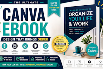 design canva ebook, canva workbook template design, canva pdf design