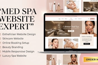 design squarespace esthetician website for med spa business