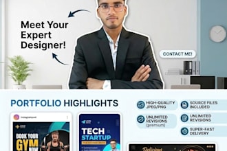 design professional social media posts