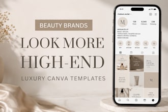 design luxury instagram templates for beauty brands