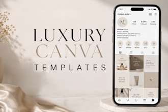 design luxury canva templates for feminine brands