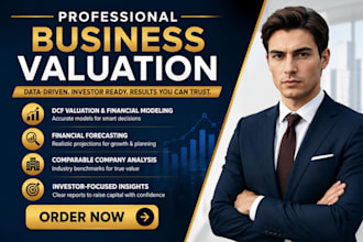 provide business valuation and dcf financial modeling